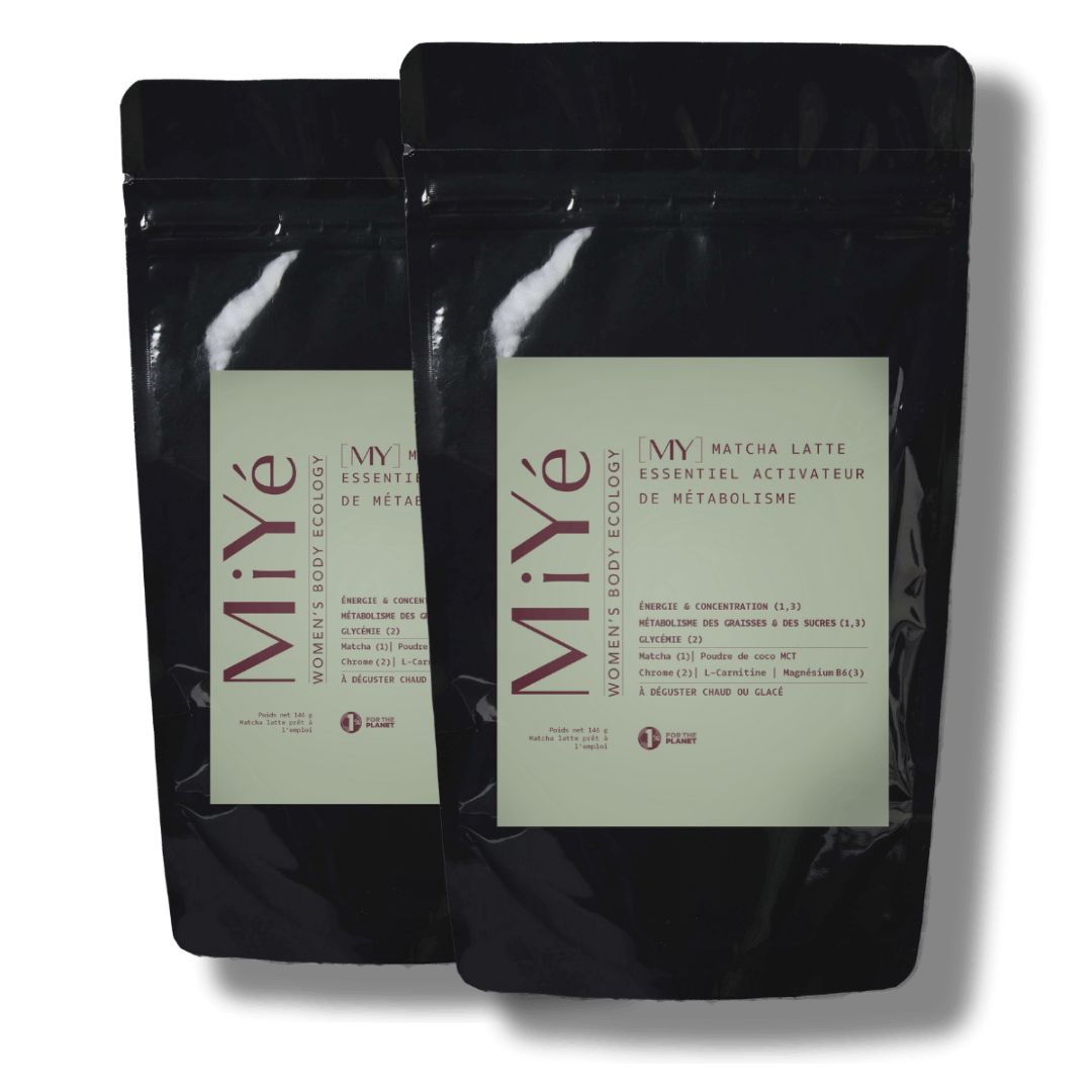 Deux paquets de Matcha latte activateurs de métabolisme pour la formule abonnement tous les 2 mois