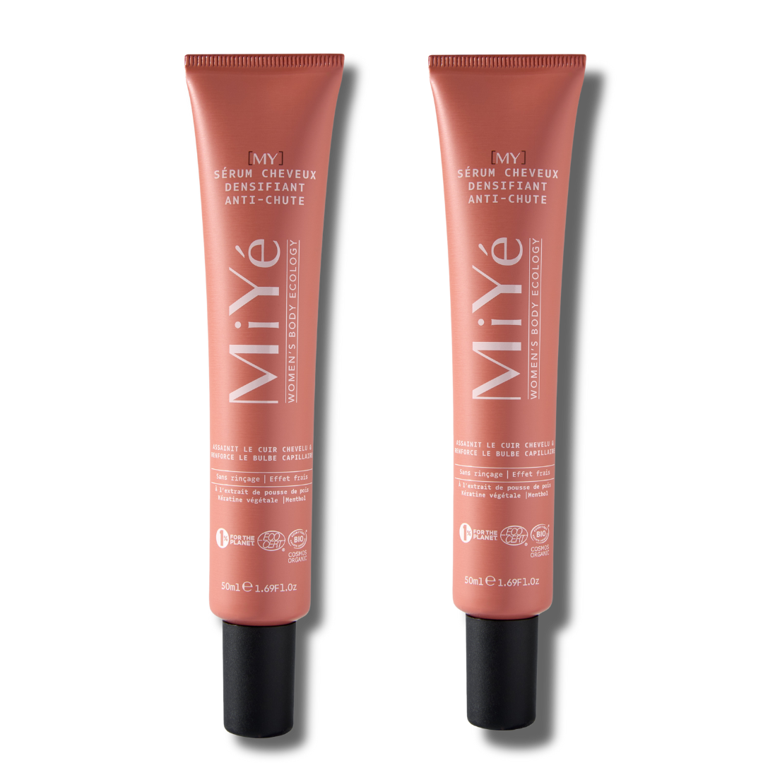 Deux tubes de sérum cheveux densifiant anti-chutes
