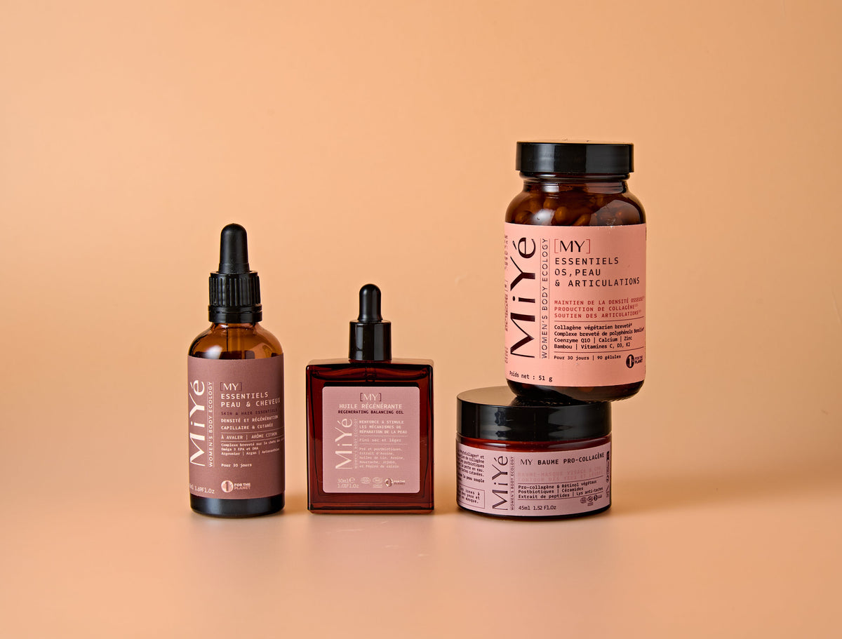 Sélection de produits MiYé, des compléments alimentaires et des soins bio