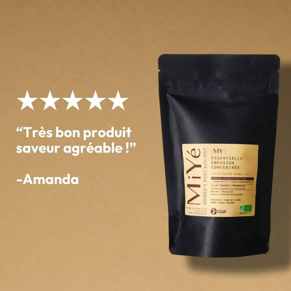 Avis 5 étoiles sur l'infusion concentrée : "Très bon produit, saveur agréable !"